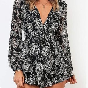 Floral romper size XL